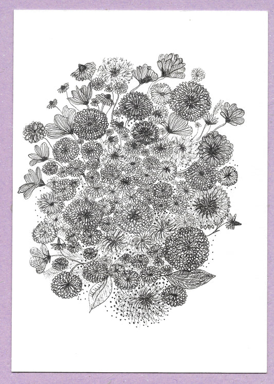 Vanessa Drew-Fugler — Correspondances #3 — original postcard artwork