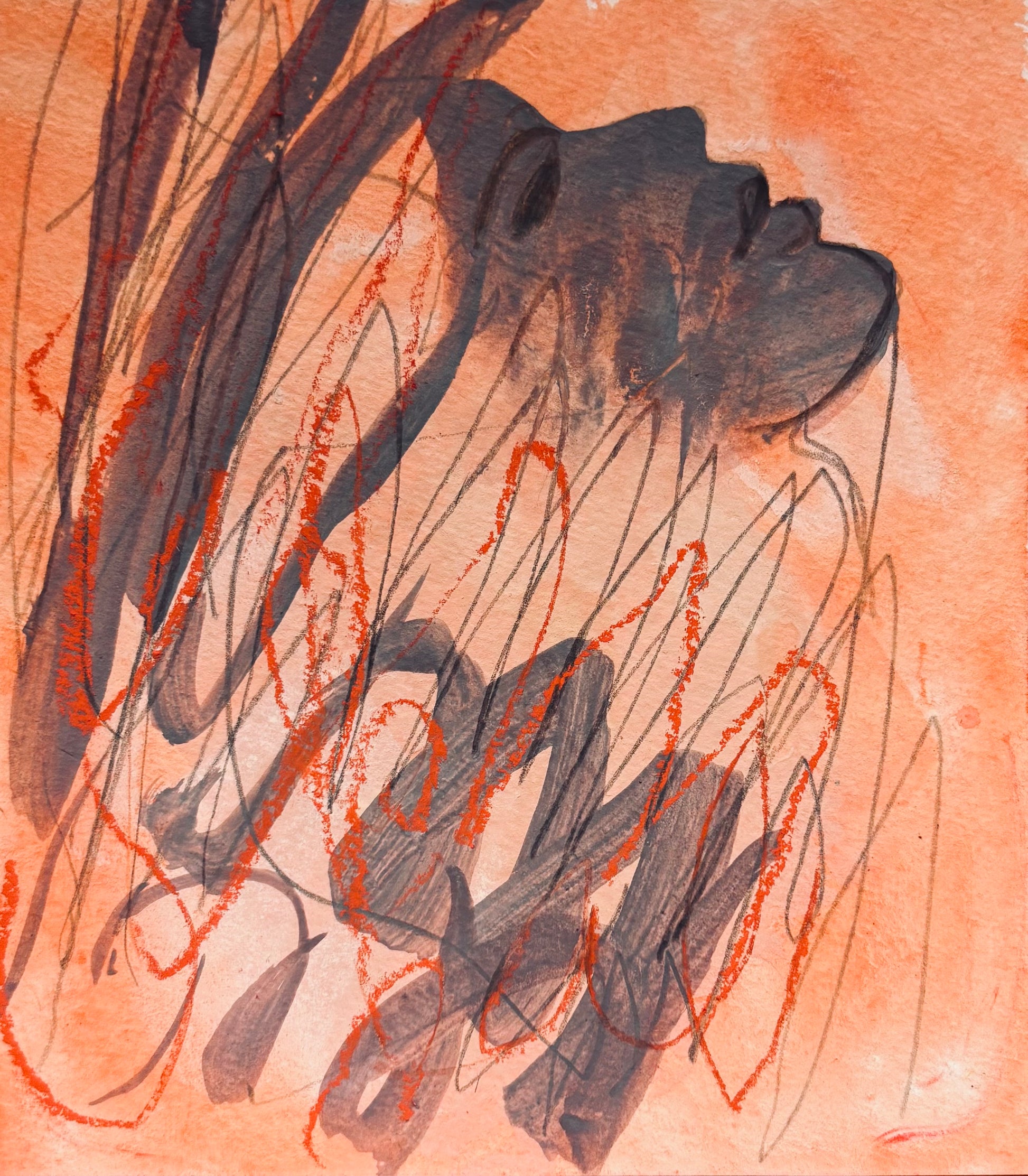 Vanessa Lawrence — Correspondances #3 — original postcard artwork