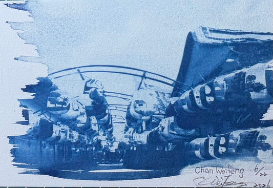 Weifeng Chan — Correspondances #1 — original postcard artwork