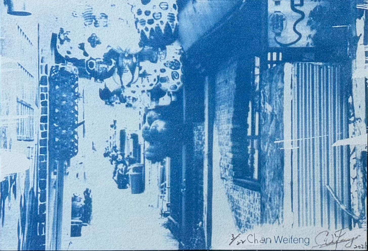 Weifeng Chan — Correspondances #2 — original postcard artwork