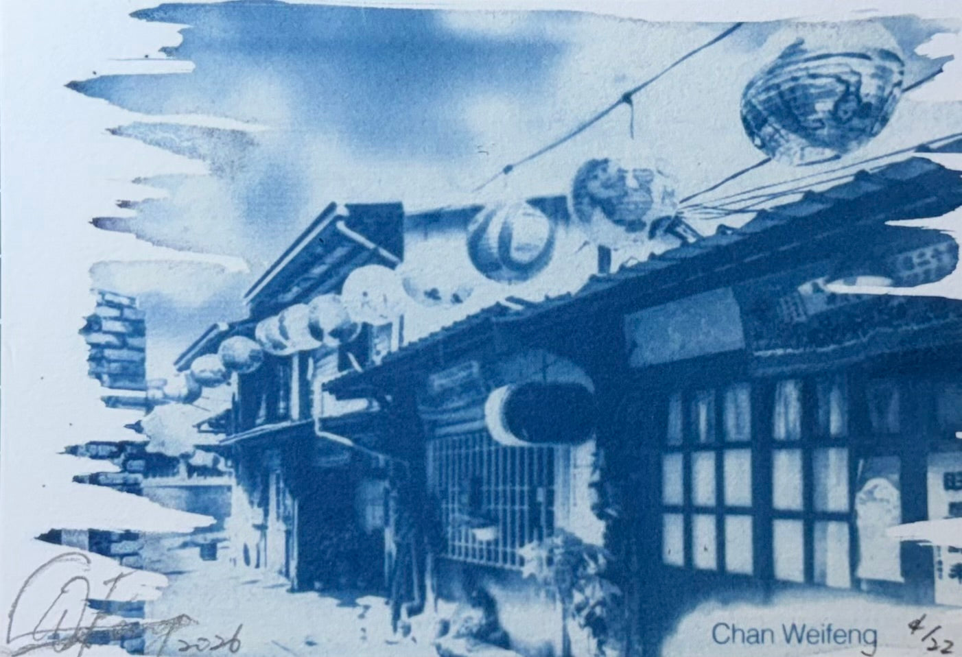 Weifeng Chan — Correspondances #3 — original postcard artwork