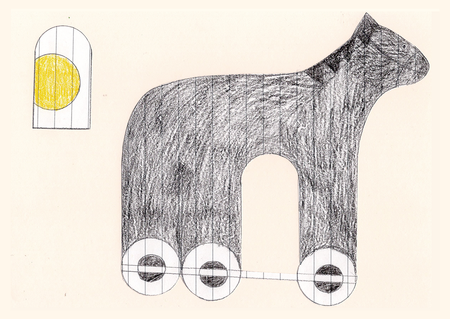 Yuti Lee — Correspondances #1 — original postcard artwork