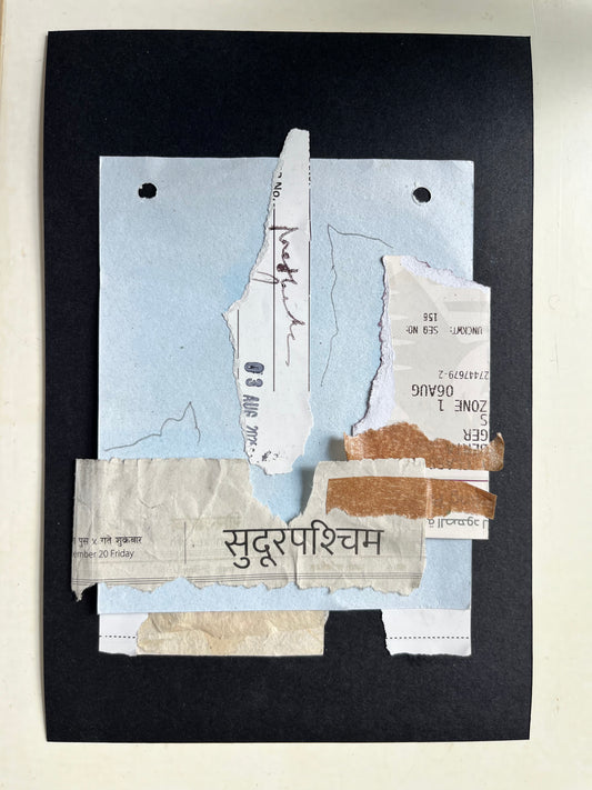 corine alberta — Correspondances #2 — original postcard artwork