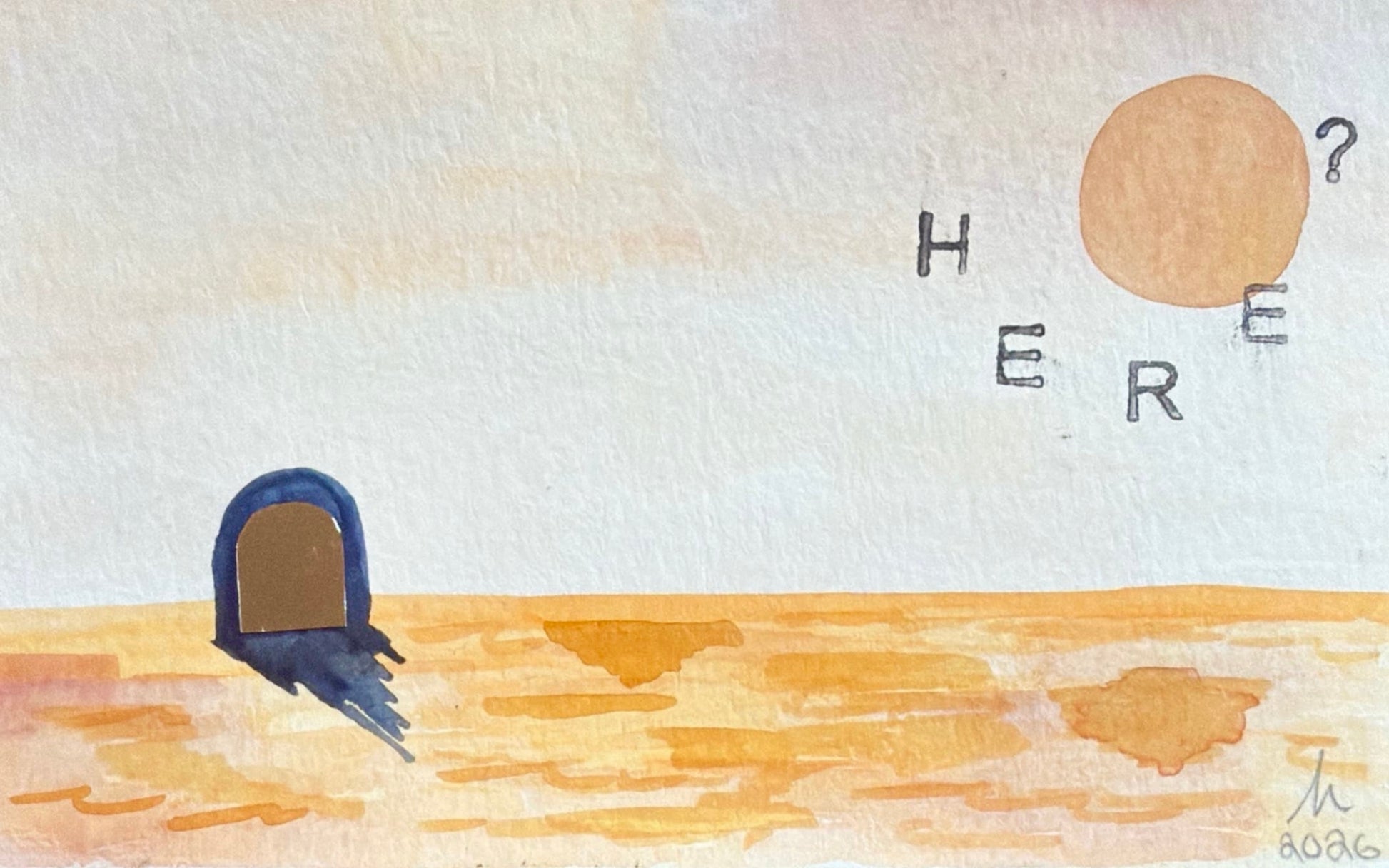 hasini shyamsundar — Correspondances #1 — original postcard artwork