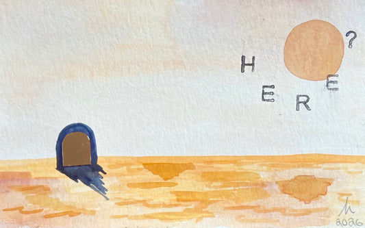 hasini shyamsundar — Correspondances #1 — original postcard artwork