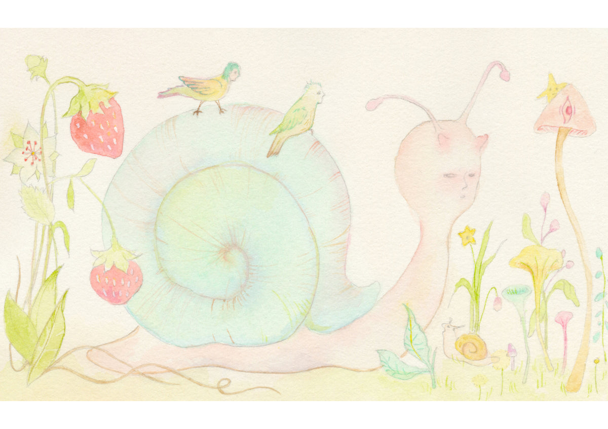 ke xu — Correspondances #2 — original postcard artwork