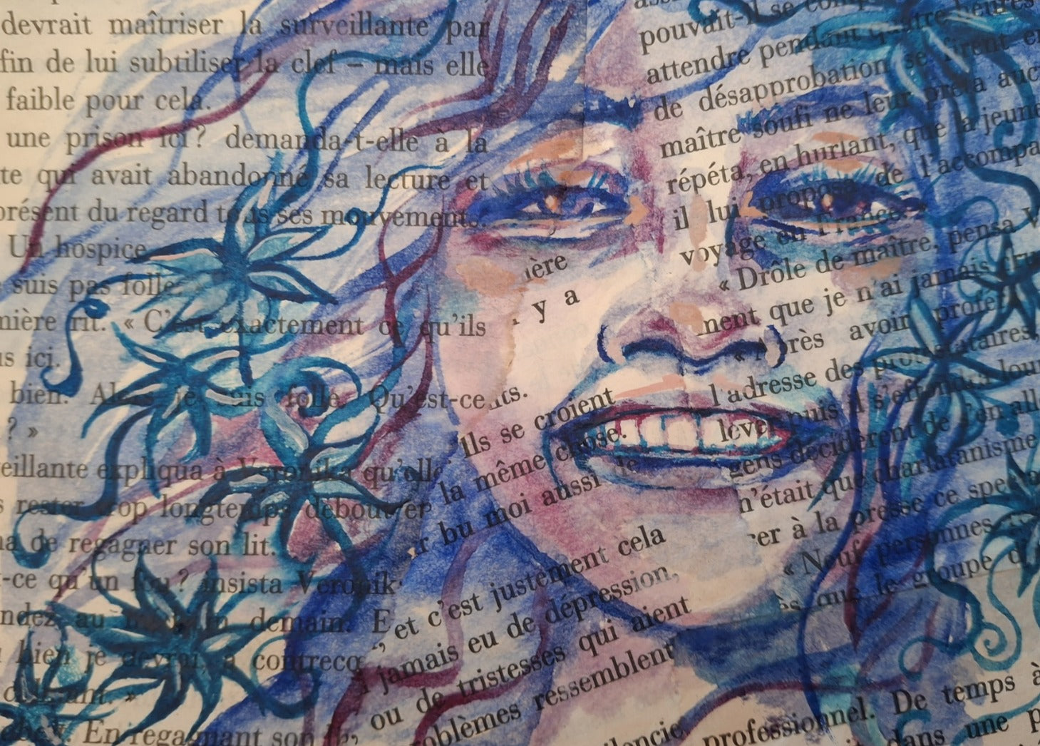 lynda reinsch — Correspondances #1 — original postcard artwork