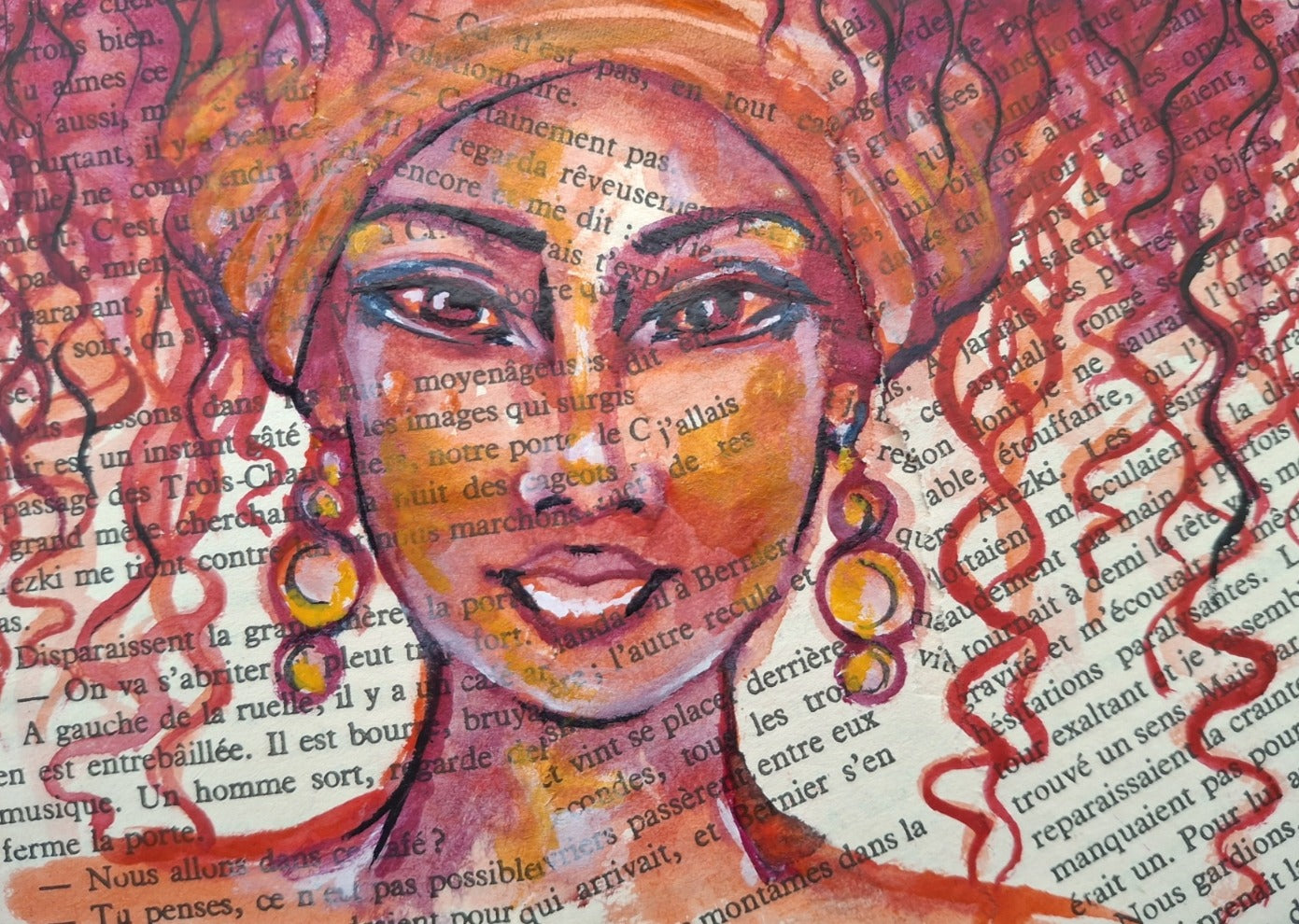 lynda reinsch — Correspondances #2 — original postcard artwork