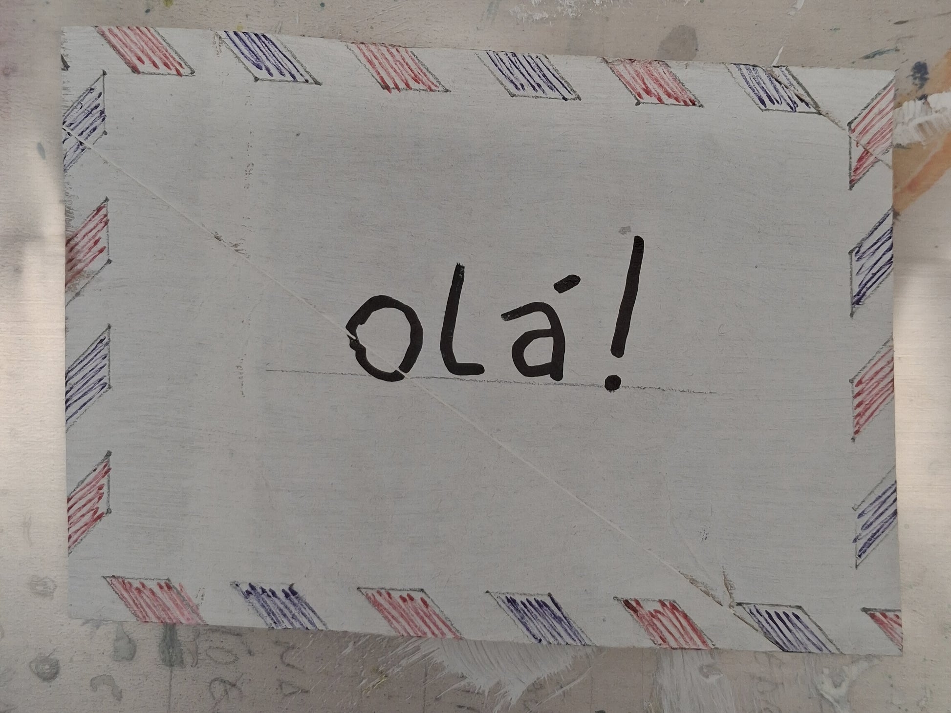maria josé josé maria — Correspondances #1 — original postcard artwork