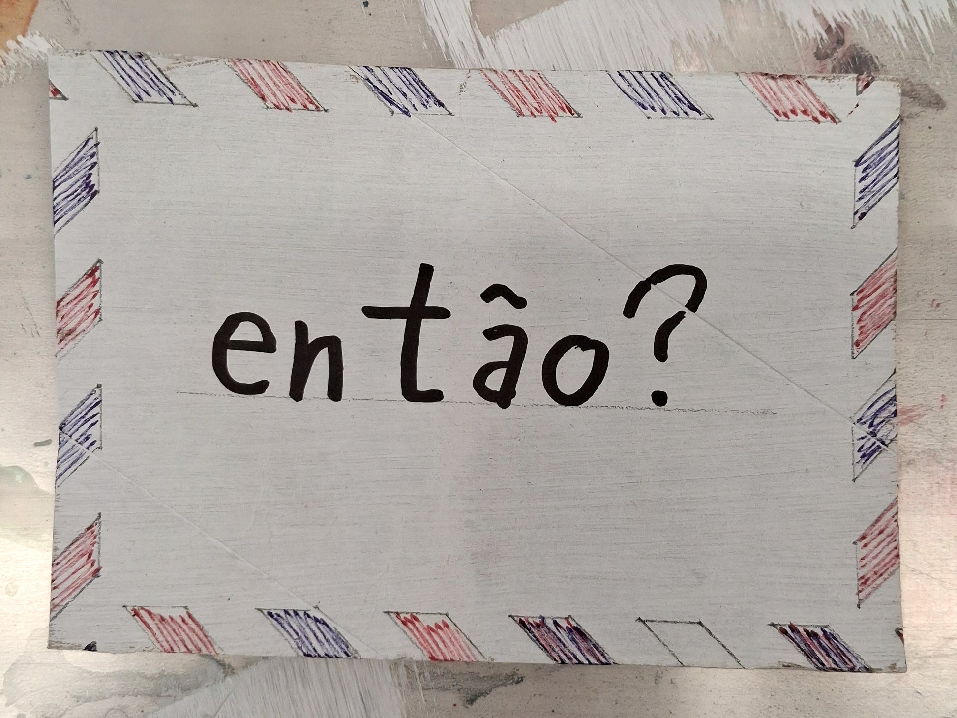 maria josé josé maria — Correspondances #2 — original postcard artwork