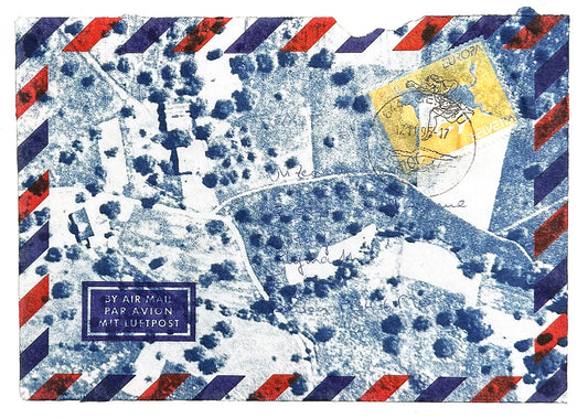 oliver zenklusen — Correspondances #2 — original postcard artwork