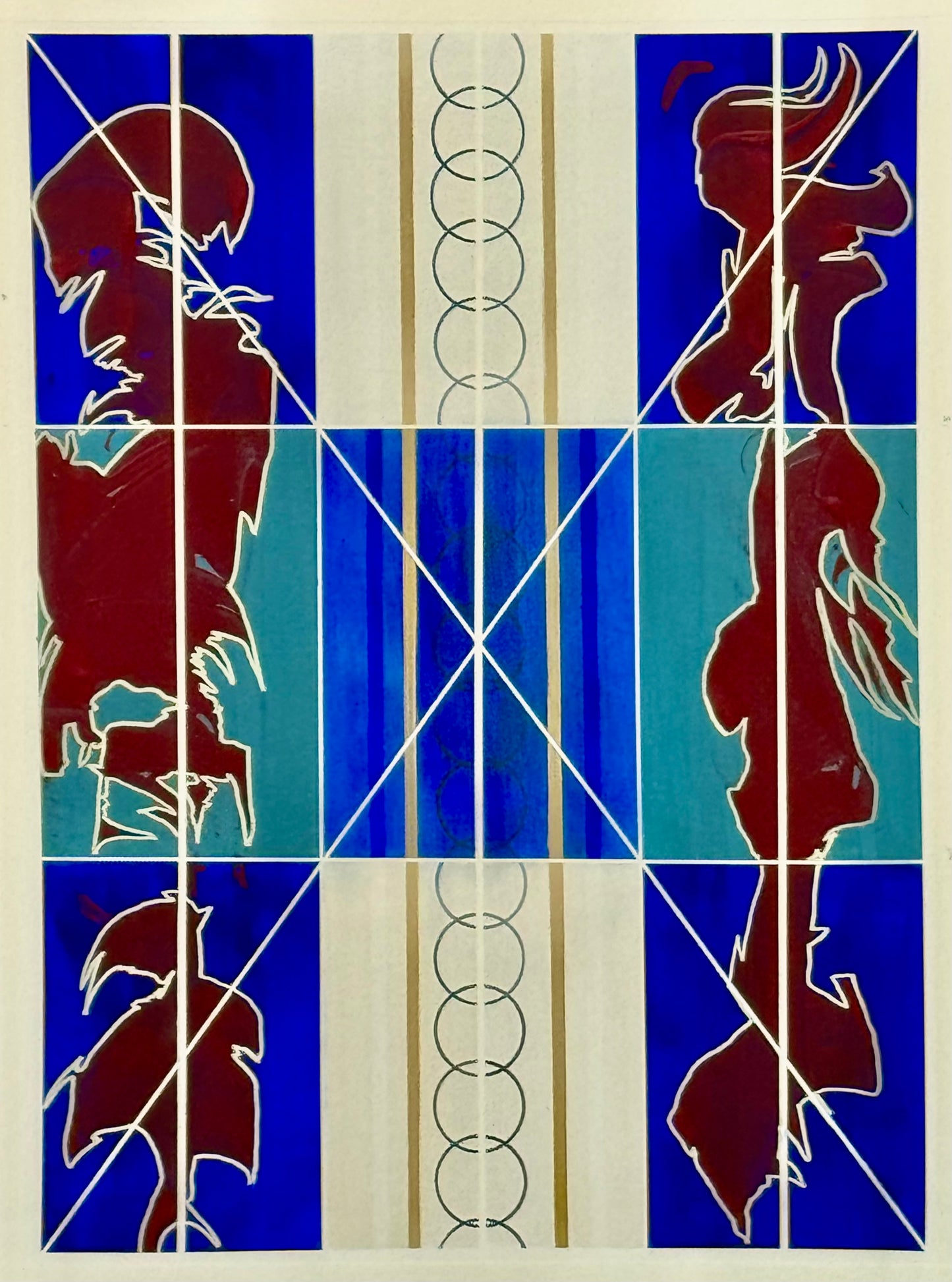 robert singer — Correspondances #3 — original postcard artwork