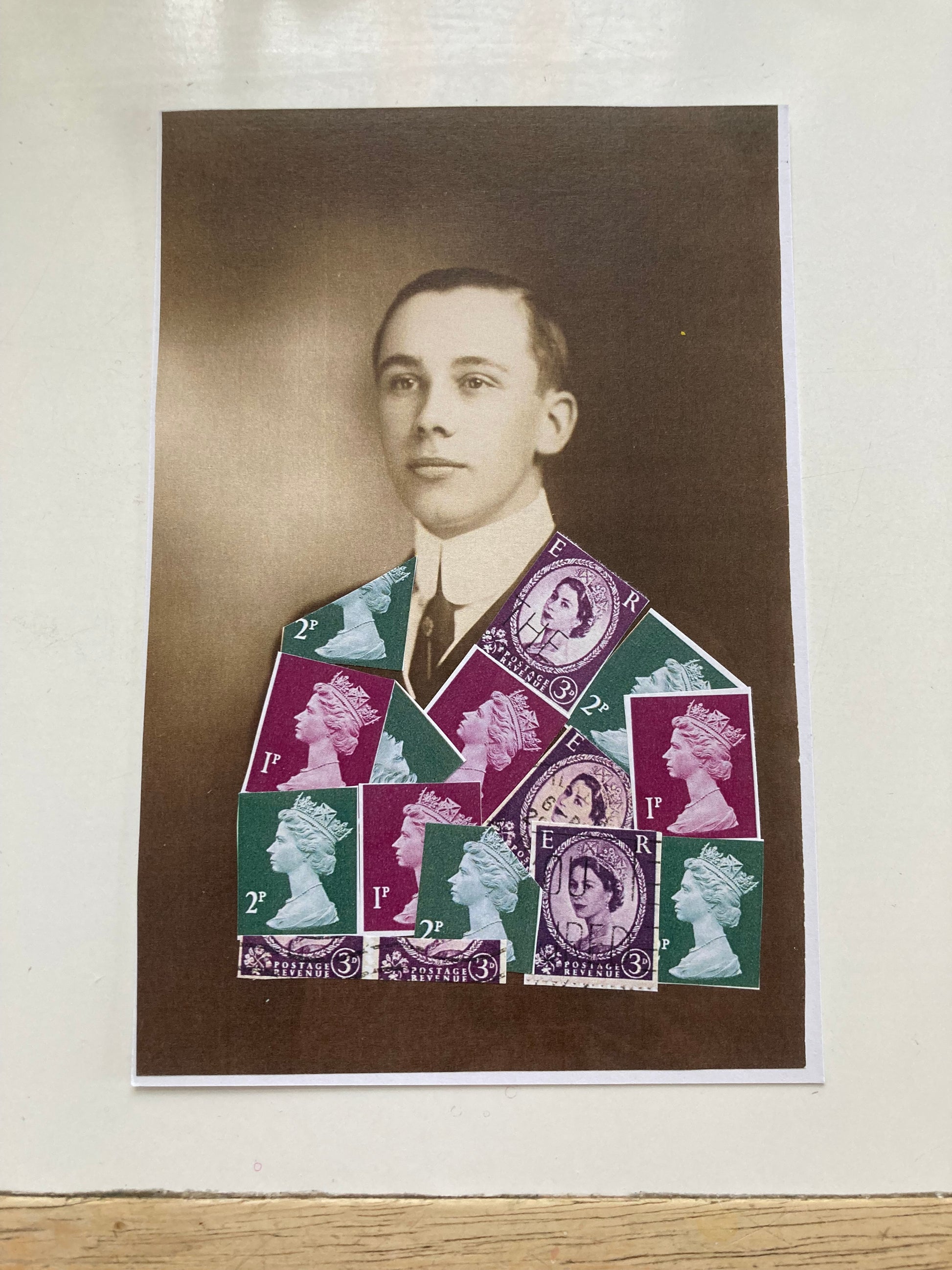 sophie arnold — Correspondances #1 — original postcard artwork
