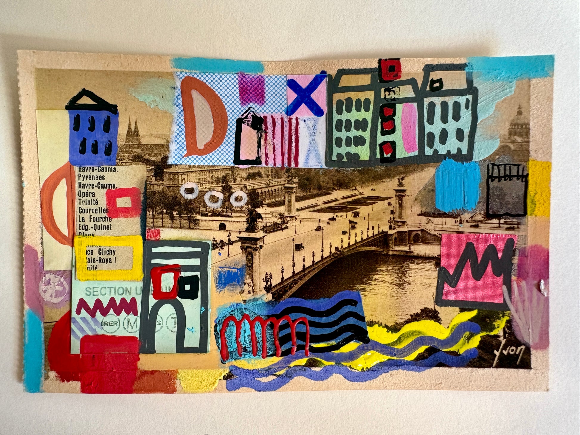 tauber michaela — Correspondances #2 — original postcard artwork