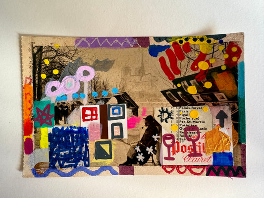 tauber michaela — Correspondances #3 — original postcard artwork