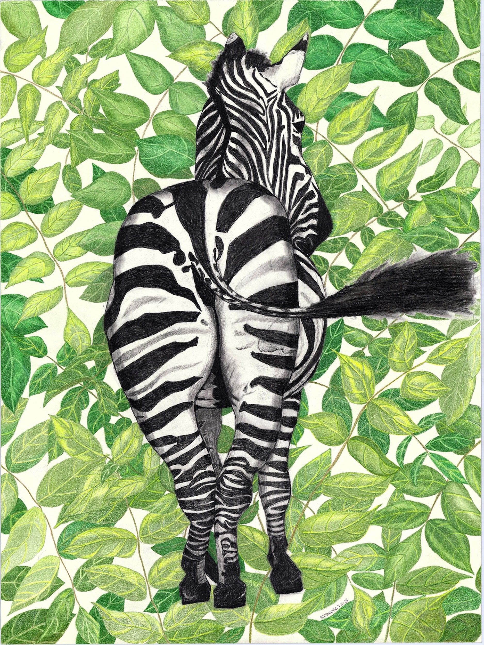 yvonne schroeder (aka schroeder.y) — Correspondances #2 — original postcard artwork