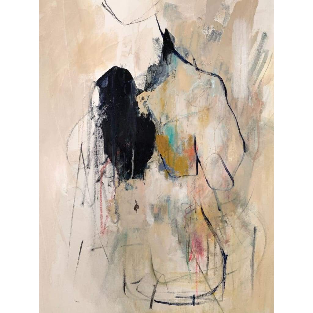 Amy Stone Choking on my own vulnerability 1000-2500 Abstract Acrylic Amy Stone Charcoal thecurators.com