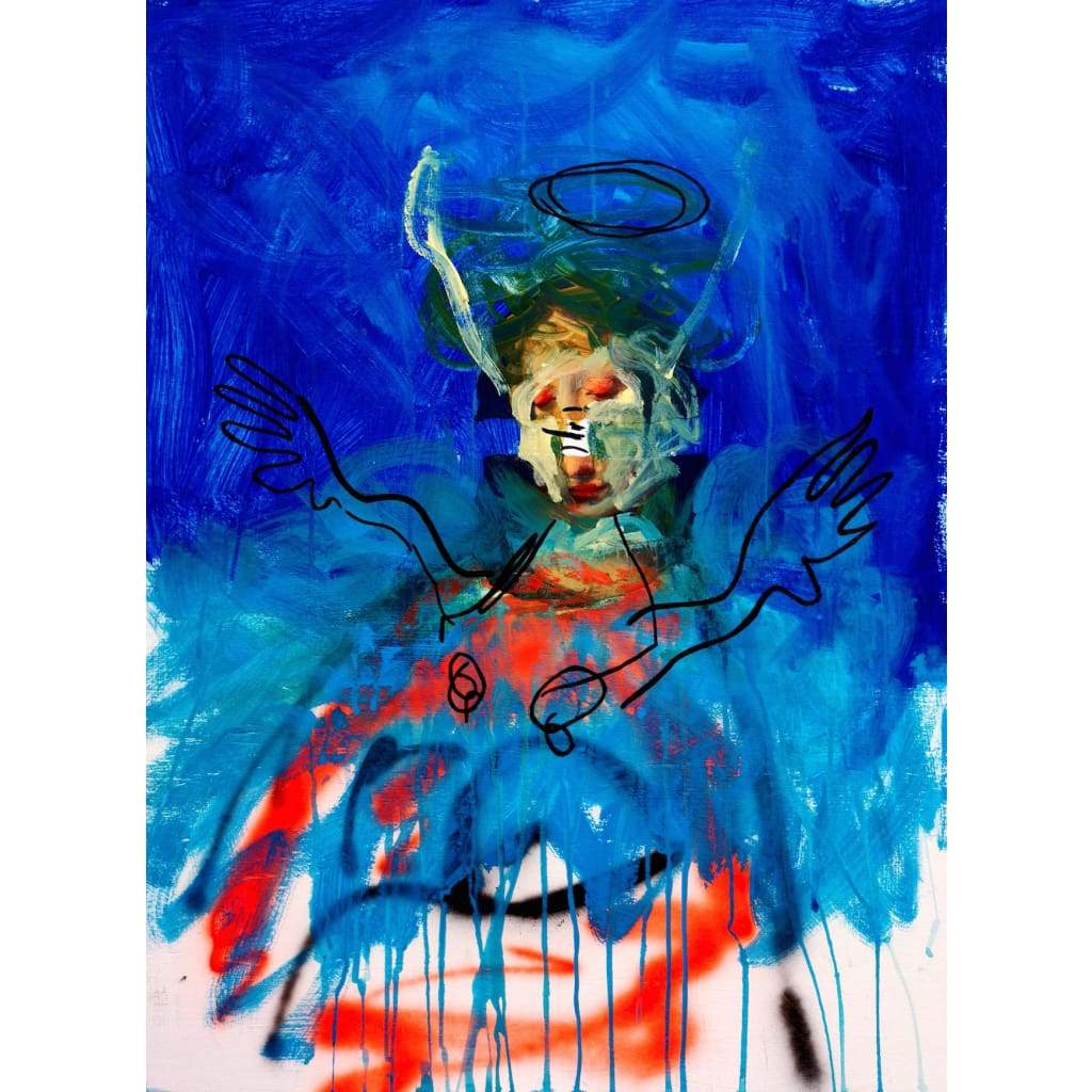 Emanuele Tozzoli Doppio sogno 1000-2500 Abstract Acrylic America basquiat thecurators.com