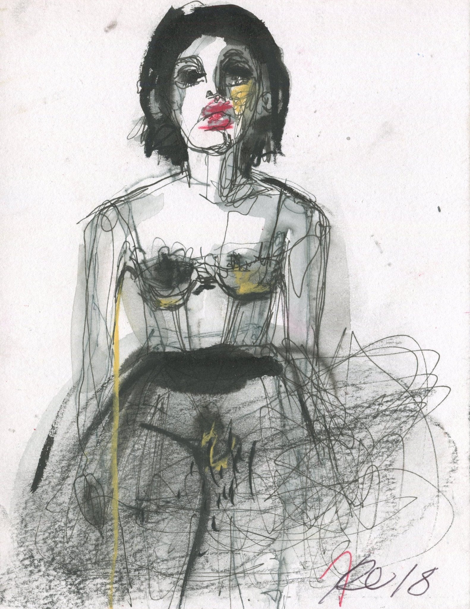 Lady in black tulle - The Curators