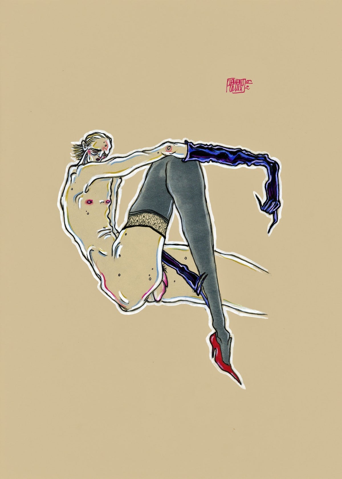 Nu masculin III, by Clément Louis - The Curators