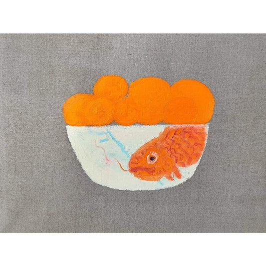 Oranges in Koi Bowl - The Curators