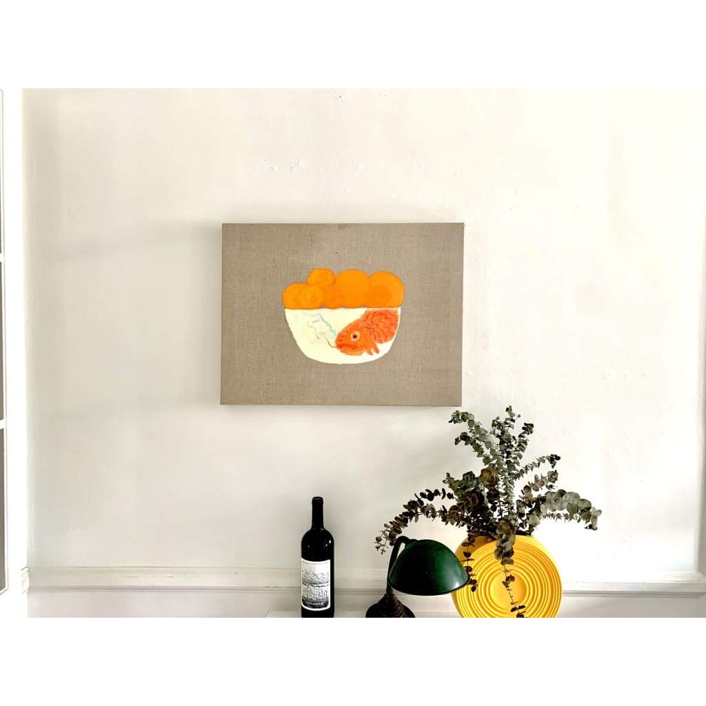 Oranges in Koi Bowl - The Curators